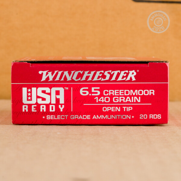 Open Tip Range Rounds 6.5 Creedmoor Ammo at AmmoMan.com - Winchester USA Ready 140 Grain Open ...
