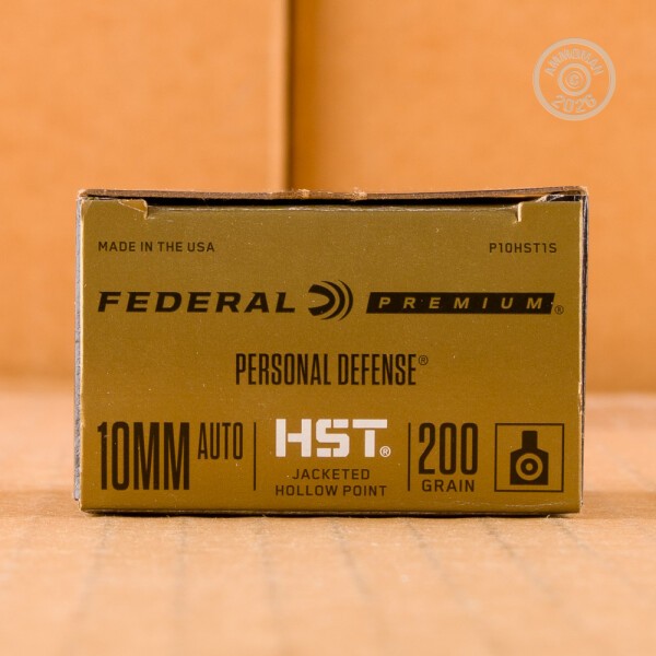 10mm Ammo at AmmoMan.com - Federal Personal Defense HST 200 Grain JHP ...