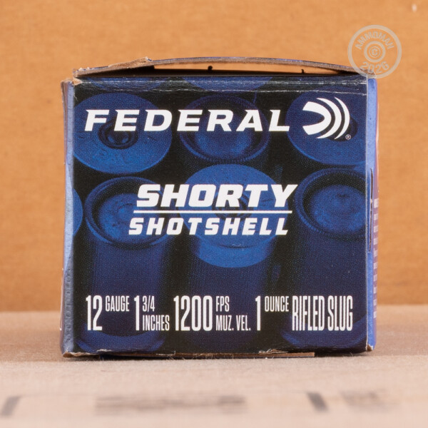 Federal Rifle Slug 100 Rounds of 12 Gauge 1-3/4” 1 oz. Federal Rifled Slug Ammo at AmmoMan.com