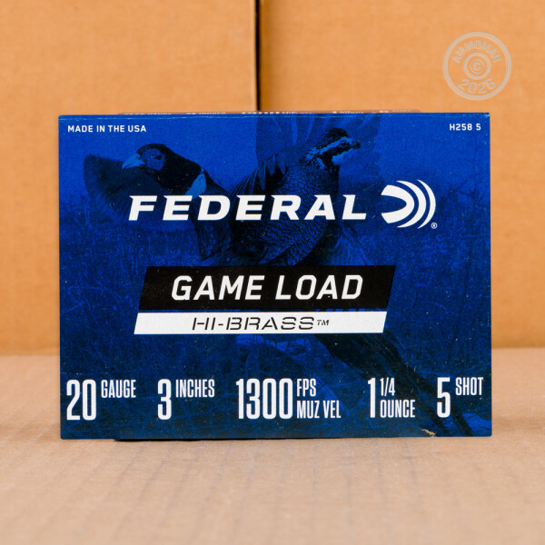 20 Gauge Ammo at AmmoMan.com - Federal Game Load Hi-Brass 3” 1-1/4 oz ...
