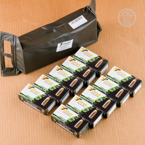 9mm Ammo - 500 Rounds of 124 Grain FMJ Turan with Free Shipping at ...
