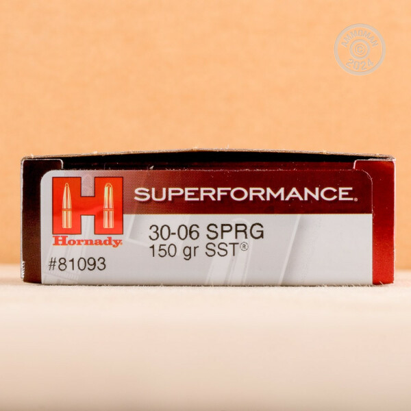 3006 Springfield Ammo 20 Rounds of Hornady Superformance SST 150