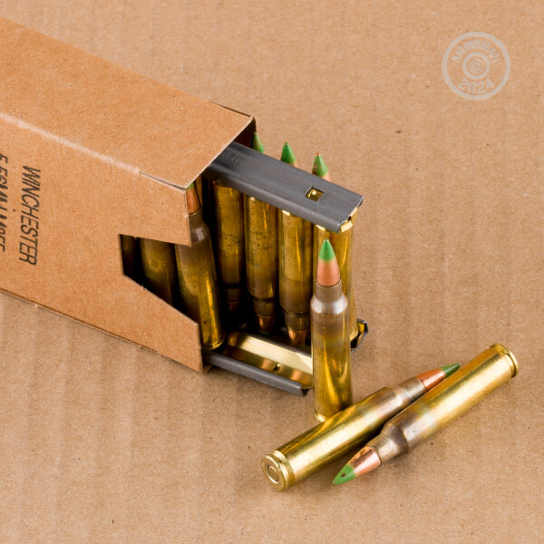 5 56x45 ammo at ammoman winchester 62 grain fmj m855 420 rounds