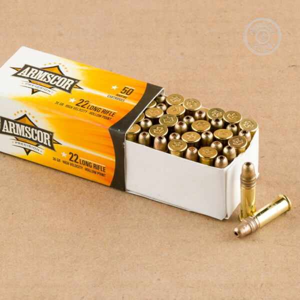 22 LR Ammo - 5000 Rounds of 36 Grain HP Armscor with Free Shipping at ...