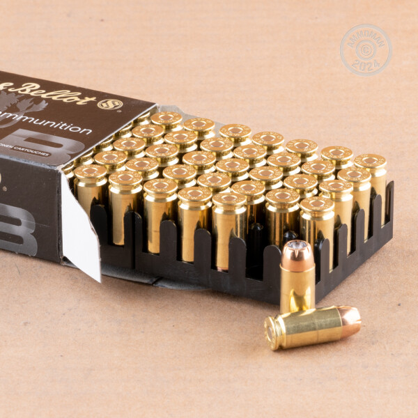 40 S&W Ammo at AmmoMan.com - Sellier & Bellot 180 Grain JHP - 1000 Rounds