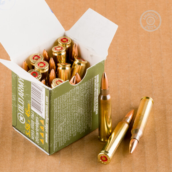 540 Rounds 5.56x45 55 Grain Old Army FMJ Ammo at AmmoMan.com