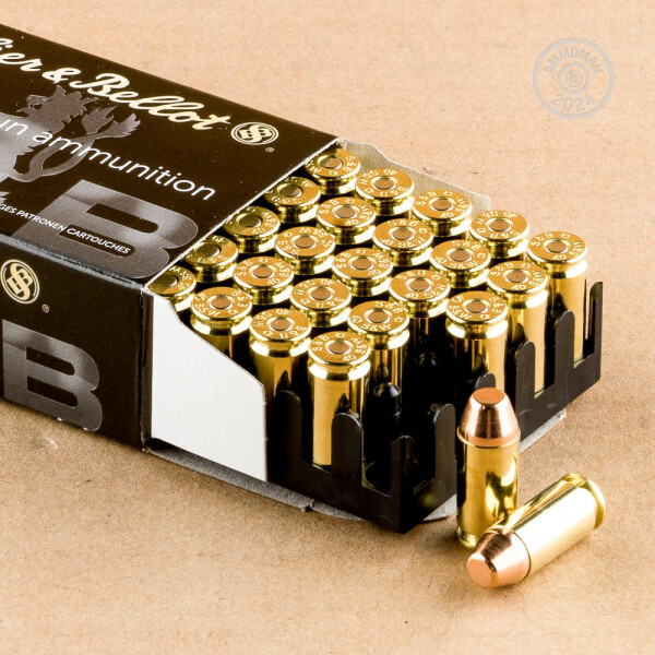 .40 S&W Ammo - 1000 Rounds of Sellier & Bellot 180 Grain FMJ at AmmoMan.com