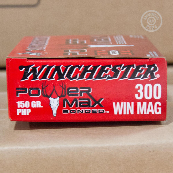 20 Rounds of 300 Win Mag 150 Grain Winchester Power Max Bonded PHP Ammo