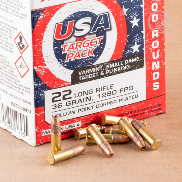 5000 Rounds of 22 LR 36 Grain Winchester USA Game & Target CPHP Ammo at ...