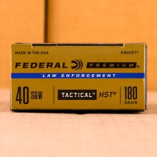 Image of .40 Smith & Wesson ammo by Federal that's ideal for home protection.