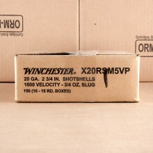 Photo showing 15 rounds of 20 Gauge ammo made by Winchester.