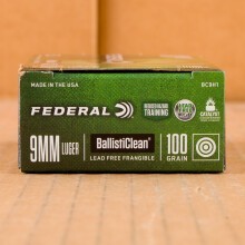 An image of 9mm Luger ammo made by Federal at AmmoMan.com.