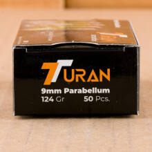 Image of Turan 9mm Luger pistol ammunition.