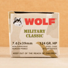 Photo of 7.62 x 39 HP ammo by Wolf for sale.