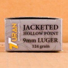 An image of 9mm Luger ammo made by Turan at AmmoMan.com.