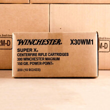 A photo of a box of Winchester ammo in 300 Winchester Magnum.