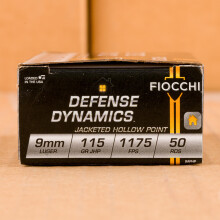 An image of 9mm Luger ammo made by Fiocchi at AmmoMan.com.