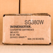 An image of .380 Auto ammo made by Winchester at AmmoMan.com.