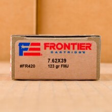 An image of 7.62 x 39 ammo made by Hornady at AmmoMan.com.