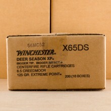 Image of Winchester 6.5MM CREEDMOOR rifle ammunition.