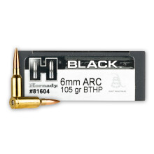 Photo of 6mm ARC Hollow-Point Boat Tail (HP-BT) ammo by Hornady for sale.
