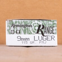 Photo of 9mm Luger FMJ ammo by Remington for sale at AmmoMan.com.
