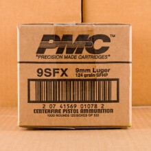 Photo of 9mm Luger JHP ammo by PMC for sale at AmmoMan.com.