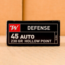Image of .45 Automatic ammo by Winchester that's ideal for home protection, Subsonic, training at the range.
