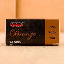 Image of .32 ACP ammo by PMC that's ideal for Subsonic, training at the range.