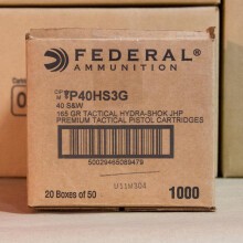 Photo of .40 Smith & Wesson JHP ammo by Federal for sale at AmmoMan.com.
