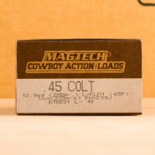 An image of .45 COLT ammo made by Magtech at AmmoMan.com.