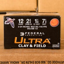 Great ammo for shooting clays, target shooting, upland bird hunting, these Federal rounds are for sale now at AmmoMan.com.