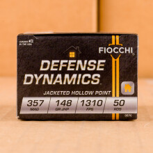 Image of Fiocchi 357 Magnum pistol ammunition.