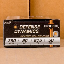 Photo of .380 Auto JHP ammo by Fiocchi for sale at AmmoMan.com.