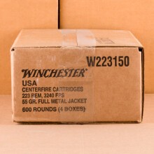 Photo of 223 Remington FMJ ammo by Winchester for sale.