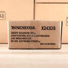 Image of Winchester 243 Winchester rifle ammunition.