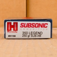 Photo of 350 Legend Polymer Tipped ammo by Hornady for sale.