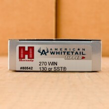 Image detailing the brass case on the Hornady ammunition.