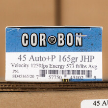 Image of Corbon .45 Automatic pistol ammunition.