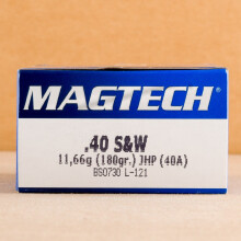 An image of .40 Smith & Wesson ammo made by Magtech at AmmoMan.com.