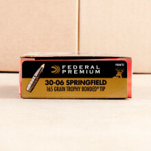 Image of Federal 30.06 Springfield rifle ammunition.