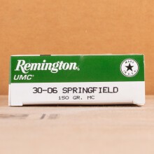 A photo of a box of Remington ammo in 30.06 Springfield.