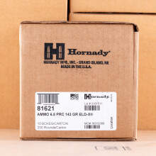 A photo of a box of Hornady ammo in 6.5 PRC.