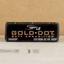 Photograph showing detail of 223 REM SPEER GOLD DOT 62 GRAIN SP (20 ROUNDS)
