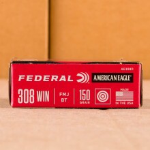 Photo detailing the 308 FEDERAL 150 GRAIN #AE308D (500 ROUNDS) for sale at AmmoMan.com.
