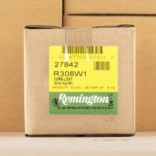 A photo of a box of Remington ammo in 308 / 7.62x51.
