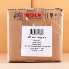 Photo of 308 / 7.62x51 FMJ ammo by Wolf for sale.