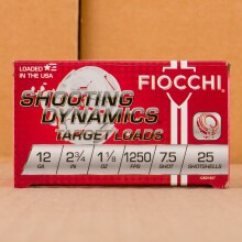 Photograph of Fiocchi 12 Gauge #7.5 shot for sale at AmmoMan.com