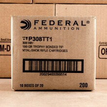 Photo of 308 / 7.62x51 Trophy Bonded Tip ammo by Federal for sale.