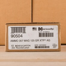An image of 357 Magnum ammo made by Hornady at AmmoMan.com.